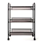 Carrito multiusos Garbo Quid 3 cestas negro 63x44x26 cm frontal