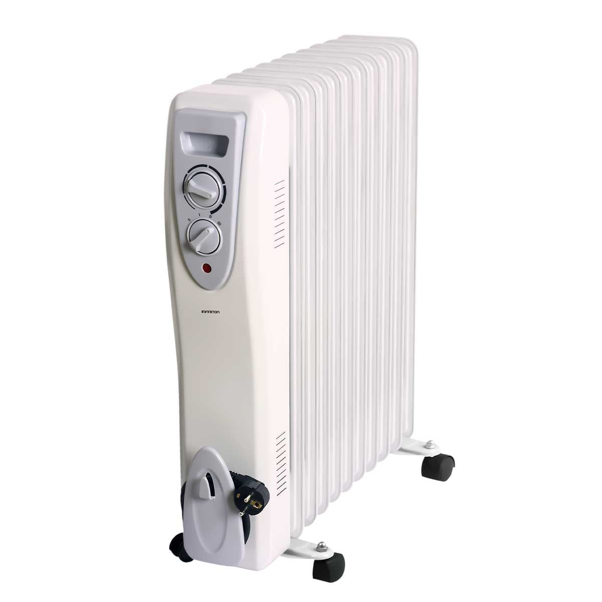 Radiador de aceite Infiniton HOR-2500 2500W 3 niveles de potencia blanco