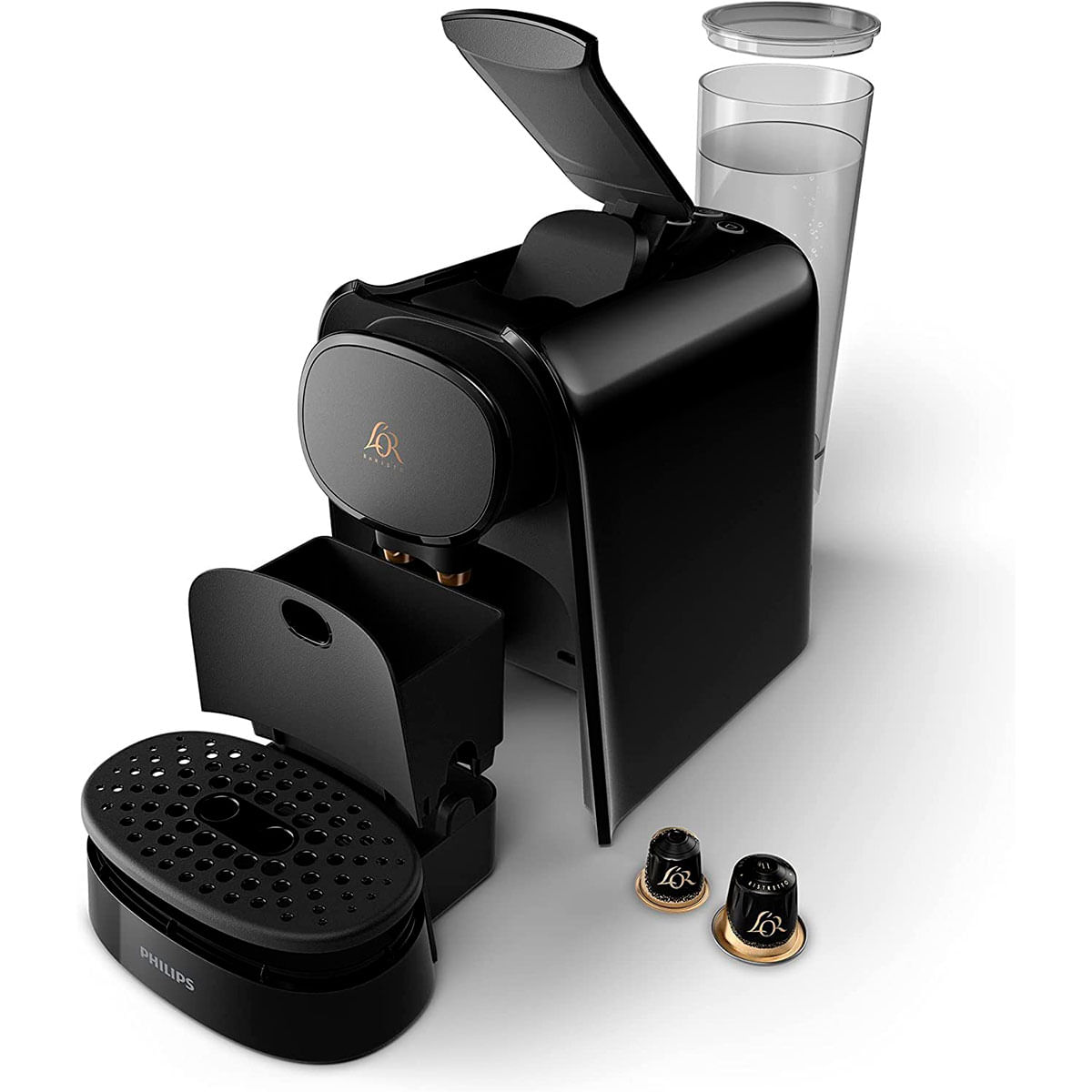 Cafetera de cápsulas Philips L'OR Barista Original LM8012/60 1450W 1L 19 bar negro piezas