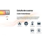 Estufa de cuarzo Infiniton HQP-W33 1500W 3 niveles de potencia colgante plata características