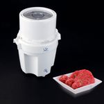 Picadora eléctrica Jata PC123N 650W cuchilla acero inoxidable blanco ambientada