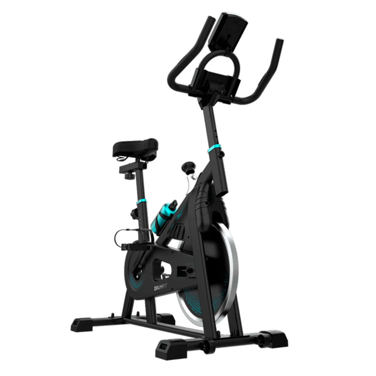 Bicicleta estática Cecotec DrumFit Indoor 10000 Teseo pantalla LCD negro 2