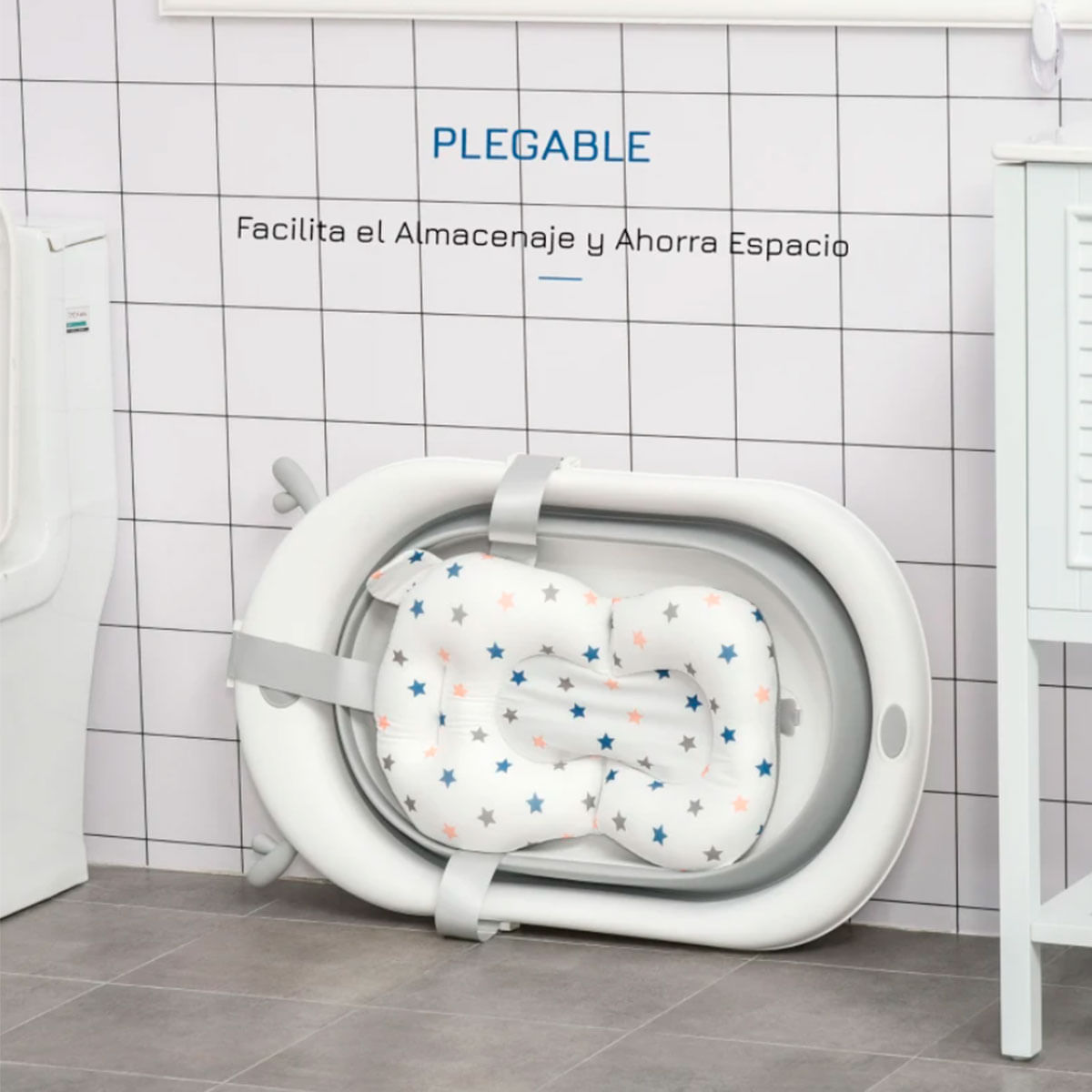 bañera-para-bebe-gris-plegable