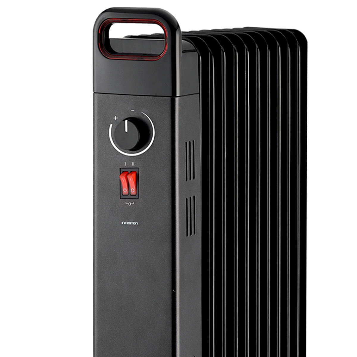 Radiador de aceite Infiniton HOR-N150 1500W 3 niveles de potencia negro ampliada