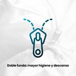 Almohada Cecotec Flow PureAdapt núcleo 100% viscoelástico blanco 150 cm 4