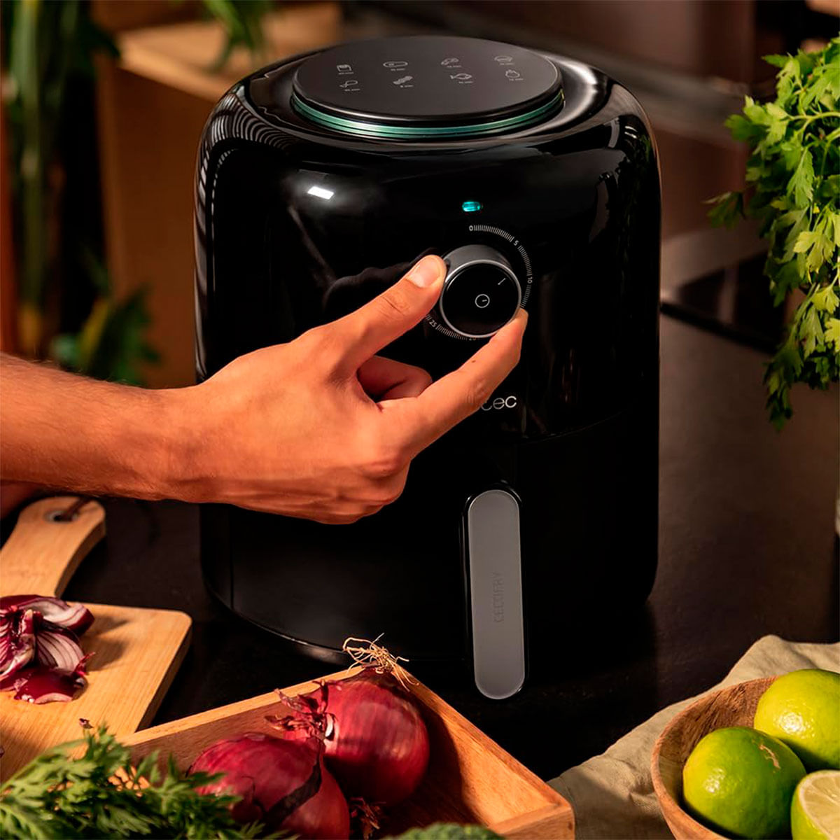 Freidora de aire Cecotec Cecofry Pixel 2500 1200W 2,5L negro 3