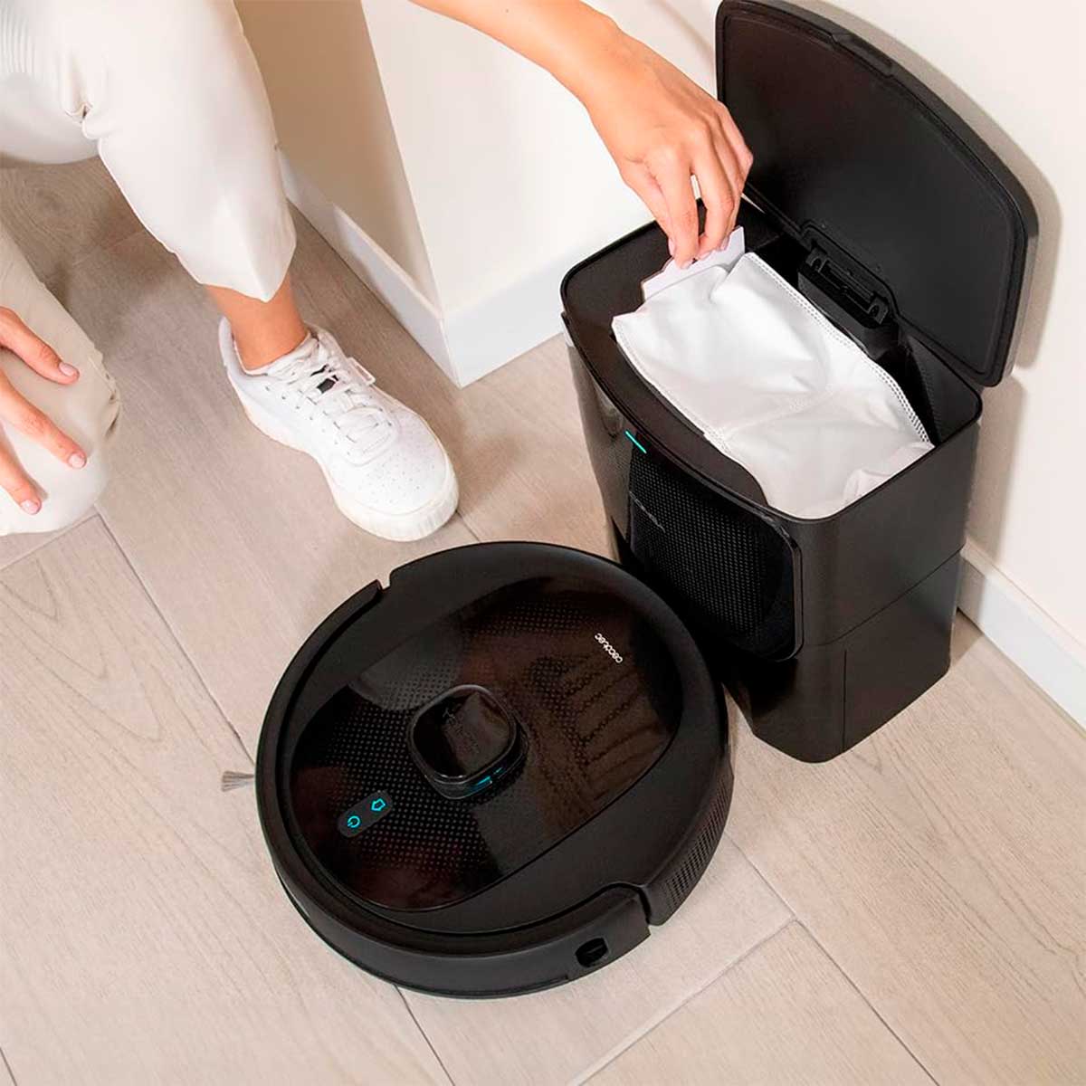 Robot aspirador Cecotec Conga 7490 Immortal Home X-Treme 2600Pa 4 en 1 conexión WiFi con accesorios negro 8