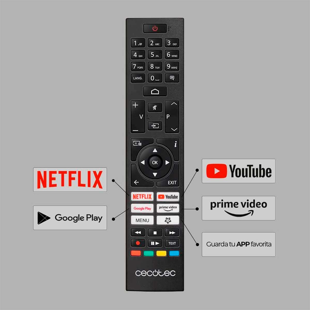 Televisor Smart TV Cecotec TV Cecotec A2 series ALU20043 43'' 4K UHD LED Android 11 F negro 6
