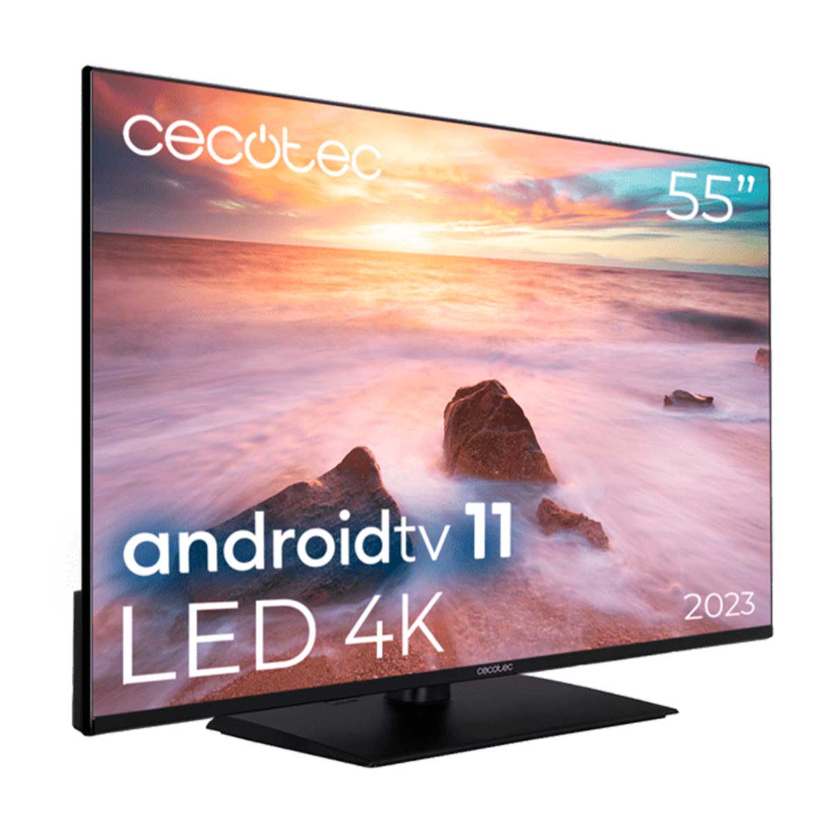 Televisor Smart TV Cecotec TV Cecotec A2Z series ALU20055Z 55'' 4K UHD LED Android 11 E negro perfil