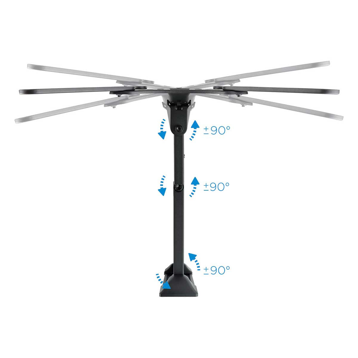 Soporte de TV TooQ LP6055TN-B 23''-55'' inclinable y pivotable negro 4