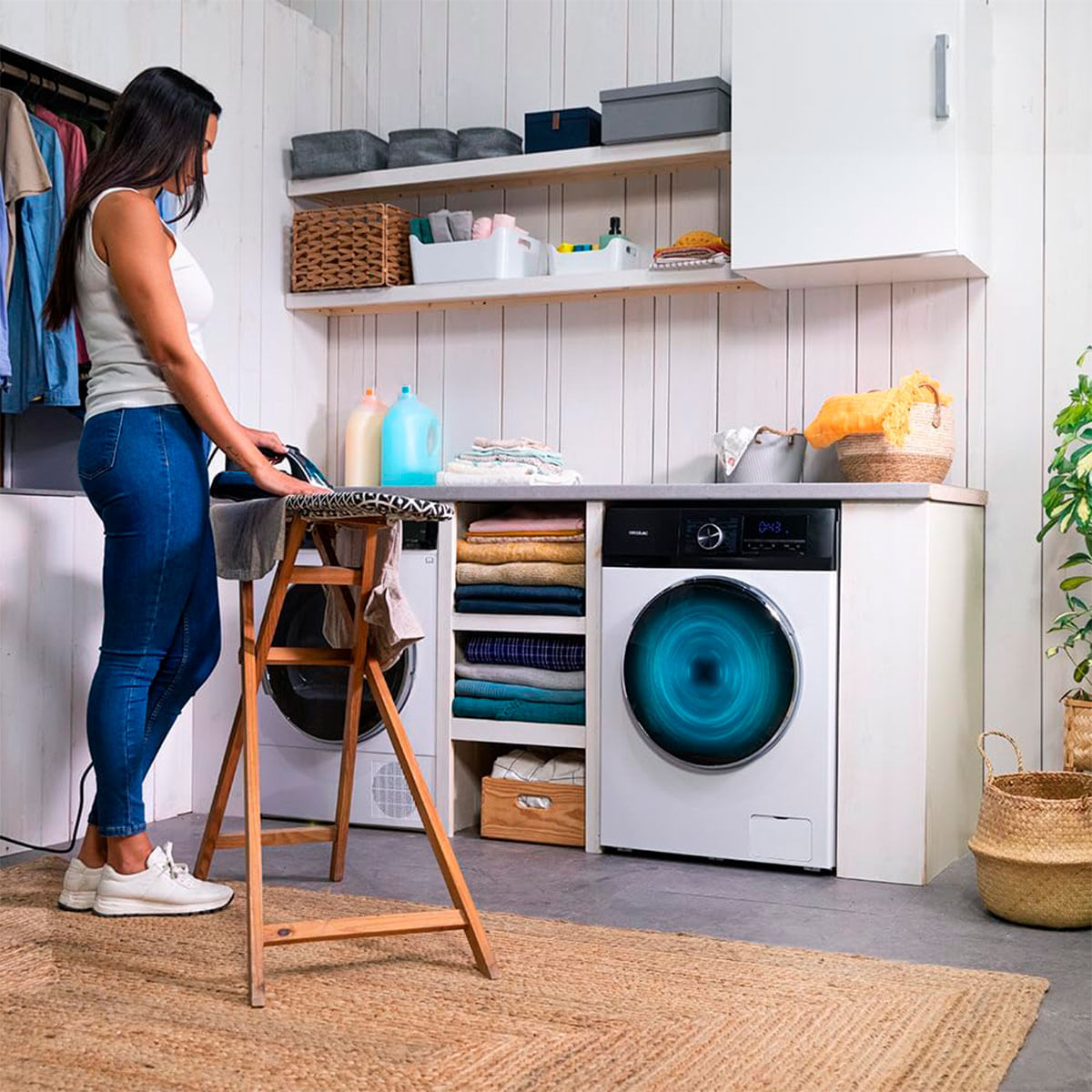 Lavadora Cecotec Bolero DressCode 9500 Inverter A 9kg 1400 rpm 16 programas A blanco 85 cm  3