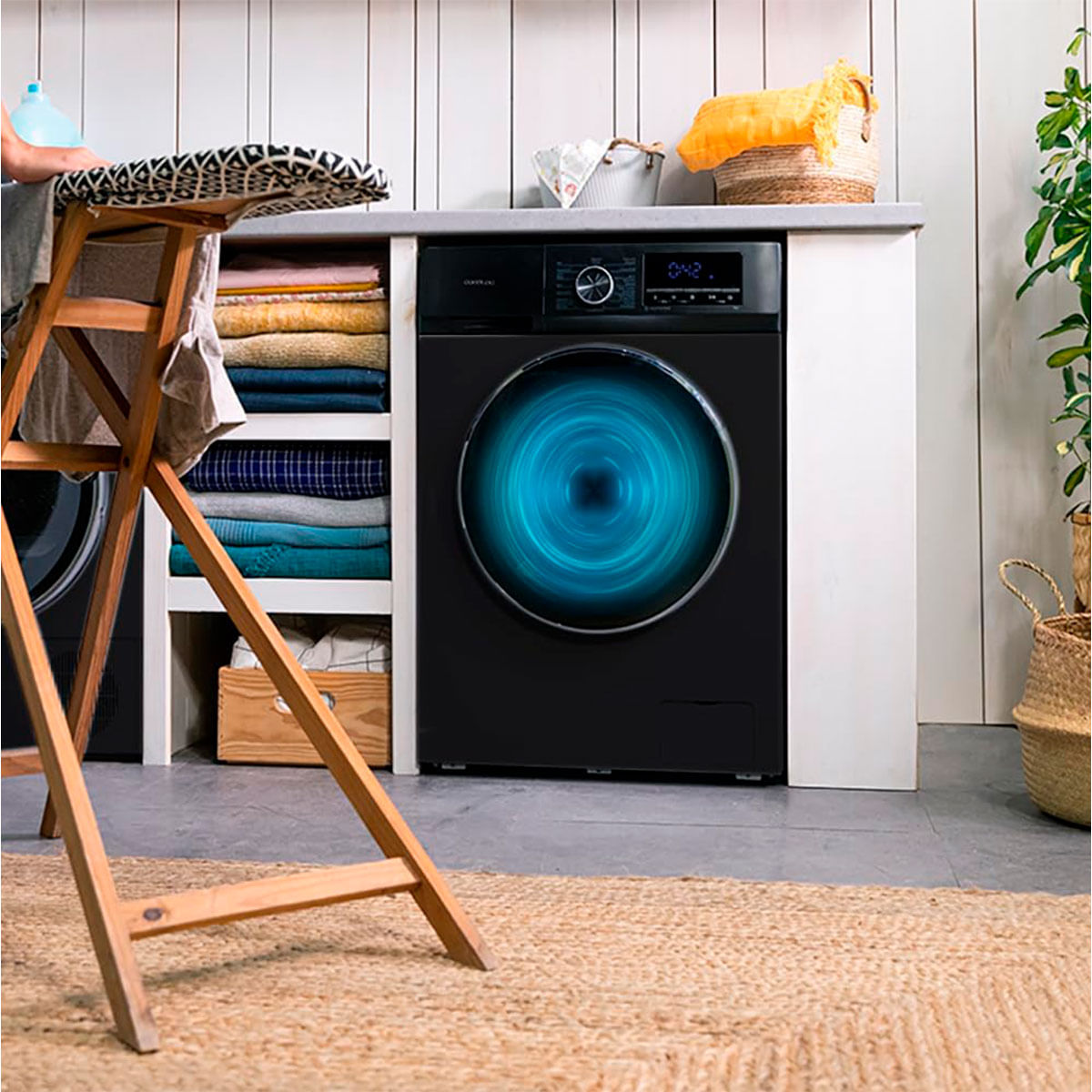 Lavadora Cecotec Bolero DressCode 9500 Inverter Steel A 9kg 1400 rpm 16 programas A gris 85 cm  4