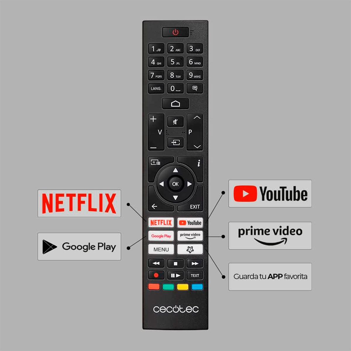 Televisor Smart TV TV Cecotec LED A3 Series ALU30043S 43'' 4K UHD LED Android 11 G negro 3