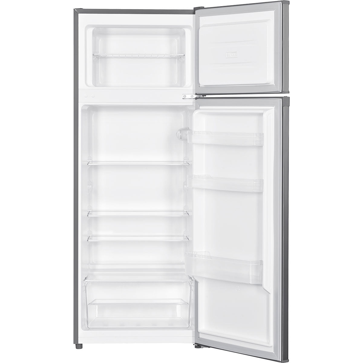 Aspes Frigorífico 2 Puertas Inox AF145502EX. Capacidad 204 Litros, Puerta Reversible, Bajo Nivel Sonoro, Eficiencia Energética Clase E
