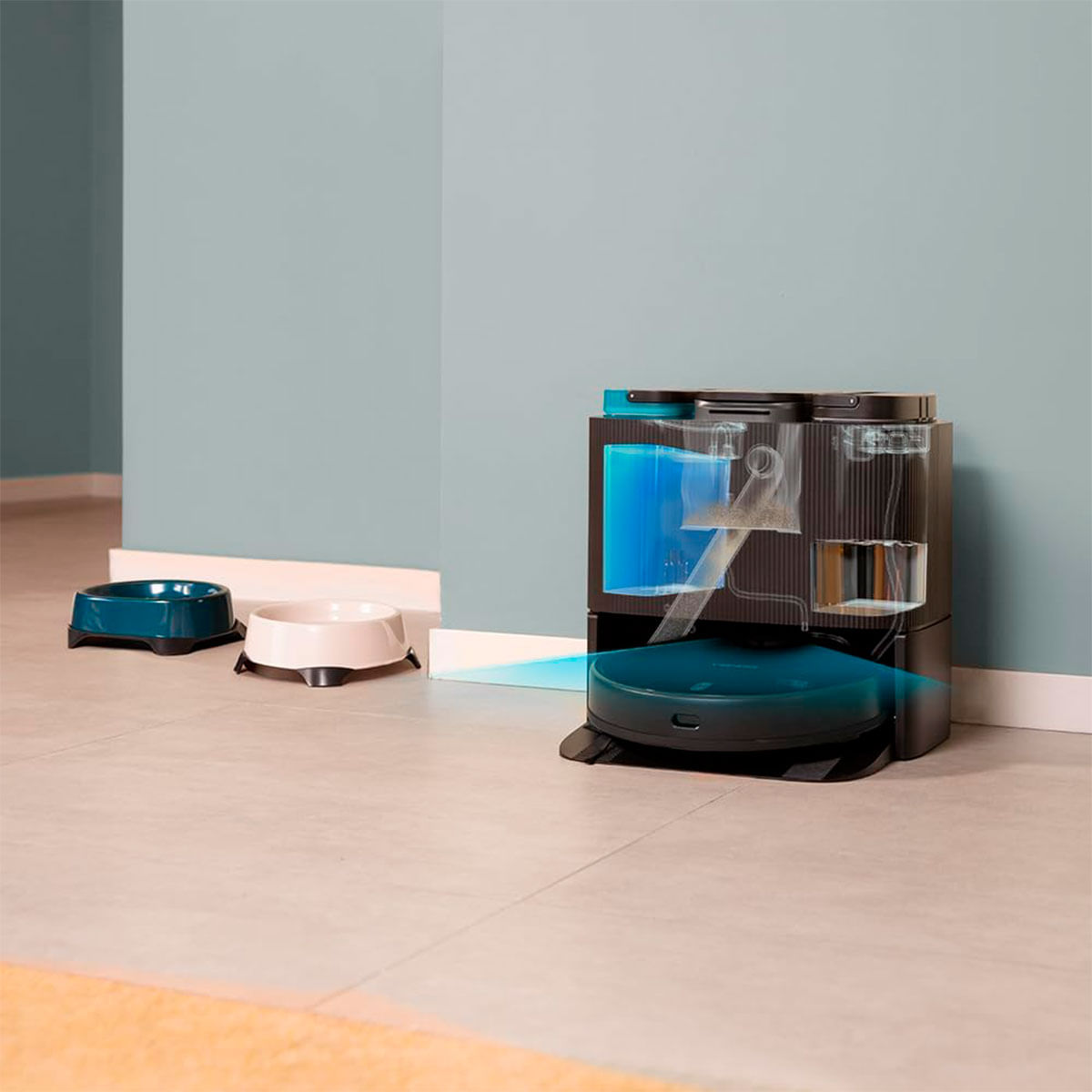 Robot aspirador Cecotec Conga 11090 Spin Revolution Home&Wash 4 en 1 WiFi base inteligente negro 5