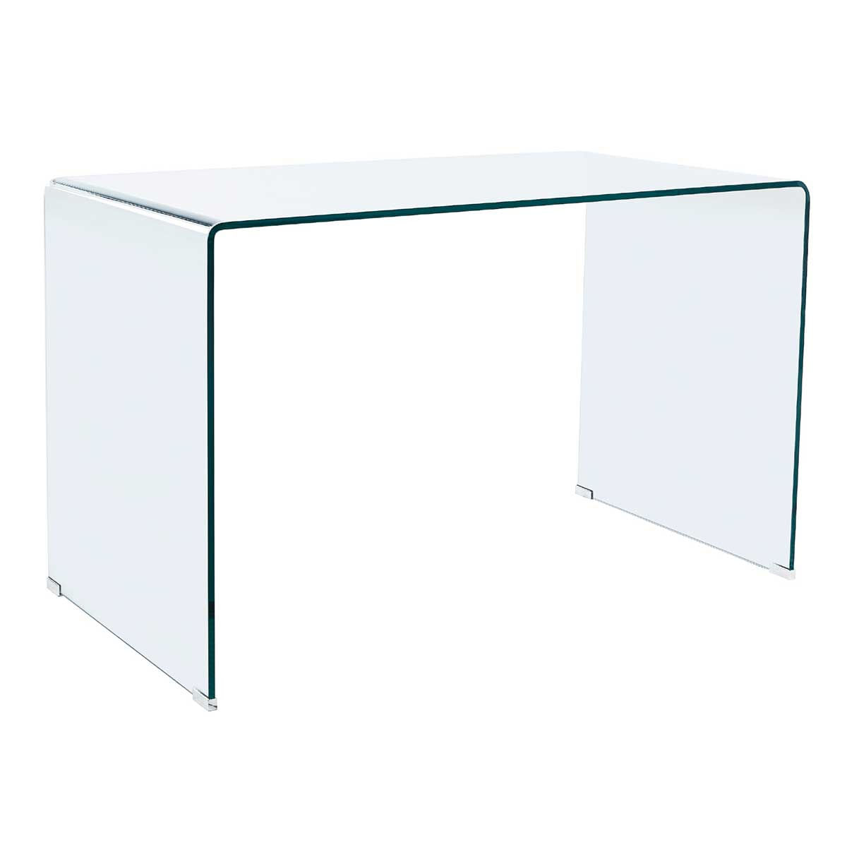 Escritorio Note cristal templado transparente 74x120x70 cm