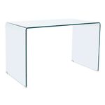 Escritorio Note cristal templado transparente 74x120x70 cm