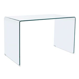 Escritorio Note cristal templado transparente 74x120x70 cm
