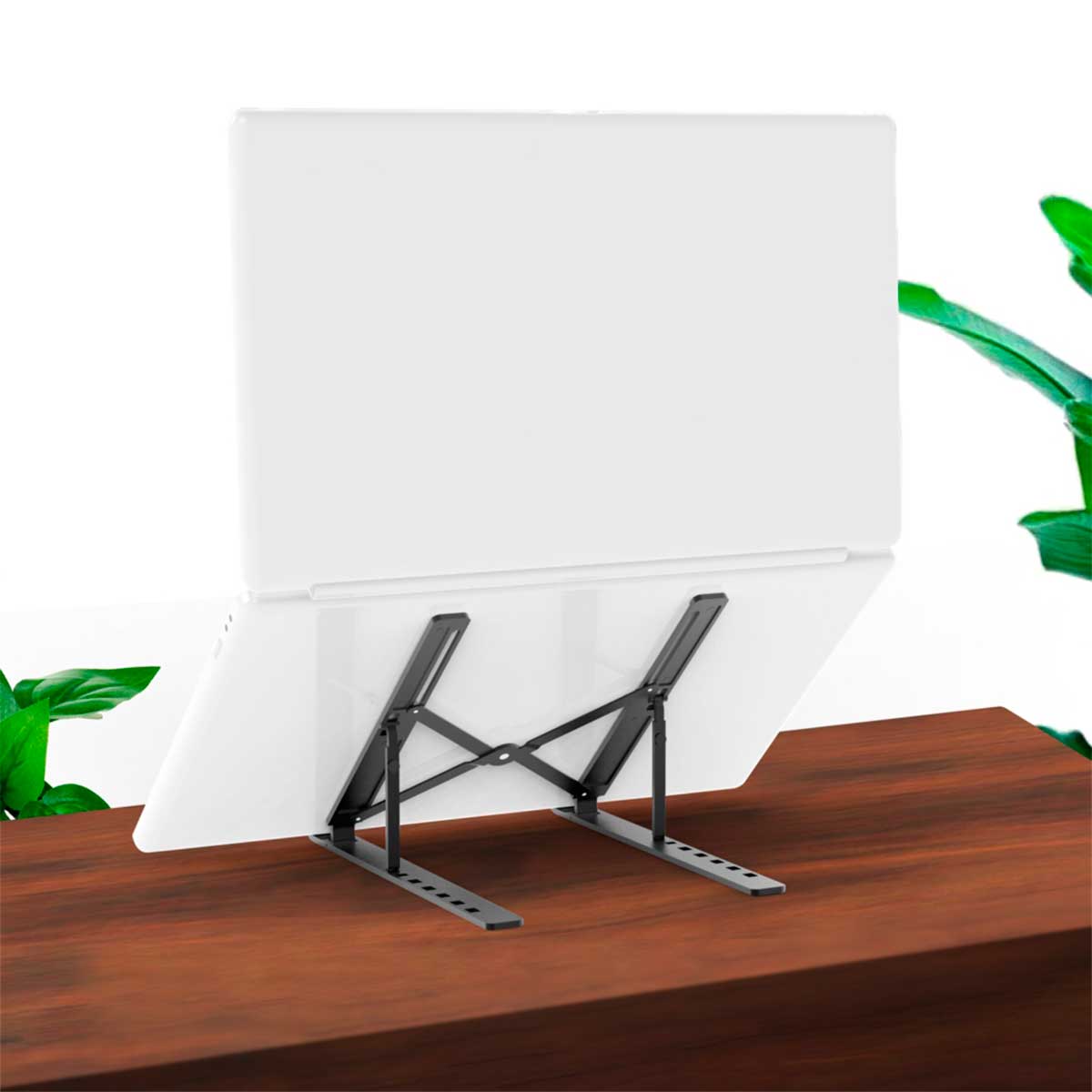 Soporte para portátil y Tablet Aisens LPS2M-173/5 10-15'' plegable con funda gris 4