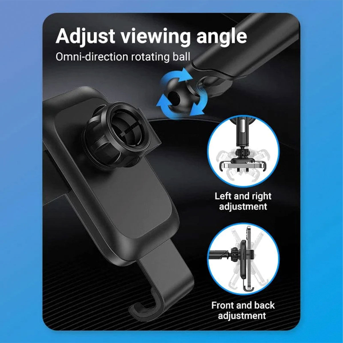 Soporte de Smartphone para coche Vention KCOB0 compatible hasta 7,2'' negro 4