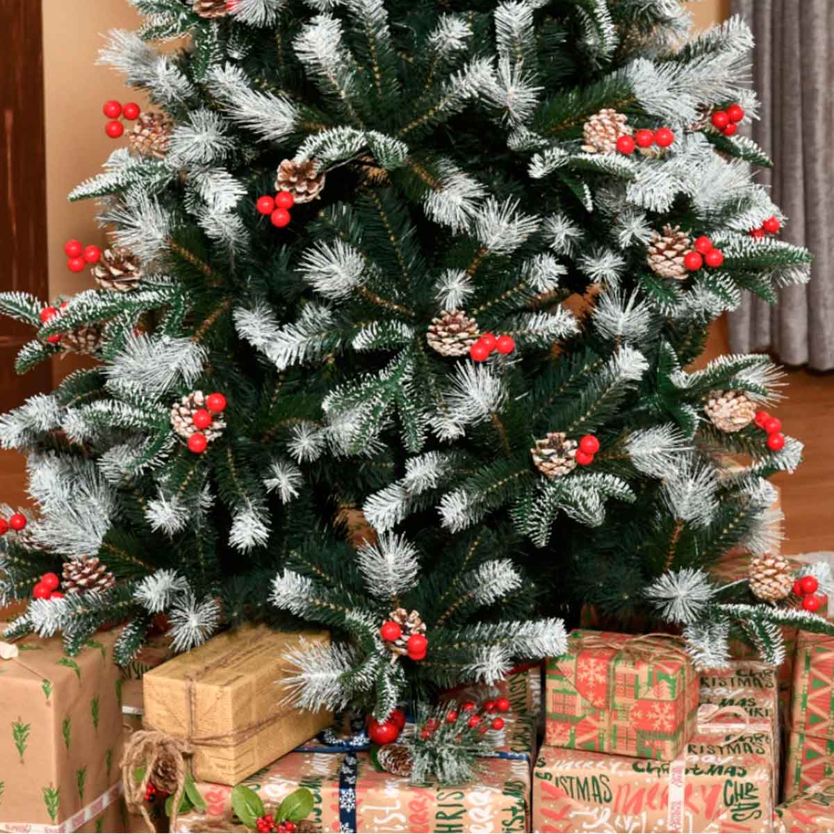 arbol-navidad-180cm-678-ramas-adornos-puntas-blancas-detalle-parte-baja