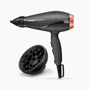 Secador de pelo Smooth Pro 2100 Babyliss 2100W tecnología iónica con accesorios negro