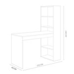 Escritorio Villena 1 estantería 140x122x49 cm 3