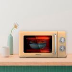 Microondas con grill Cecotec ProClean 3110 Retro 700W 20L diseño vintage amarillo 6