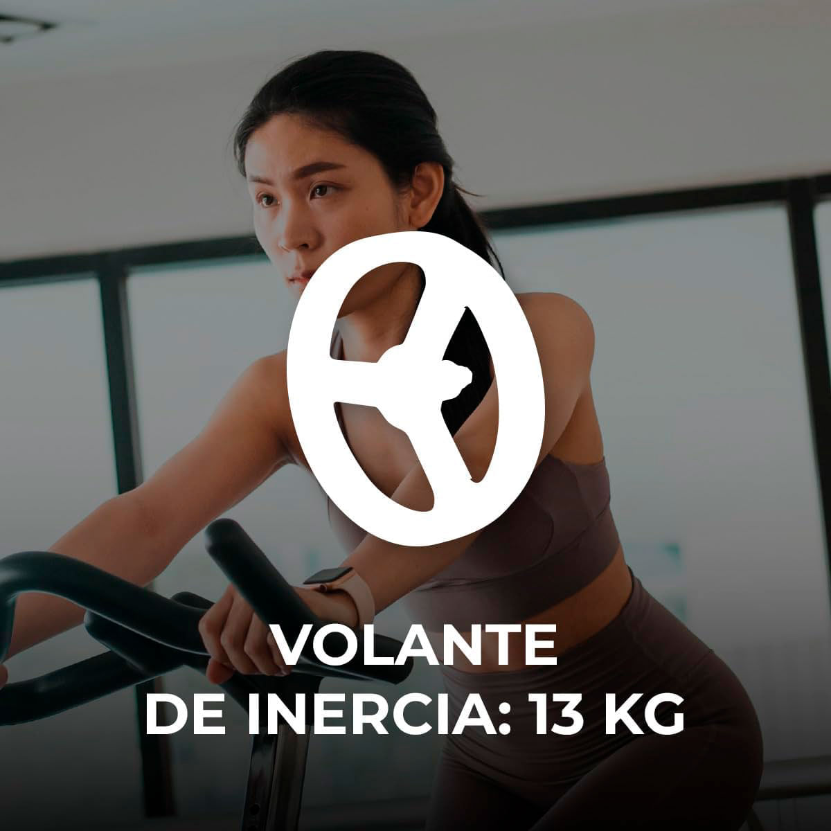 Bicicleta estática Cecotec DrumFit Indoor 13000 Delfos pantalla LCD + accesorios negro 3