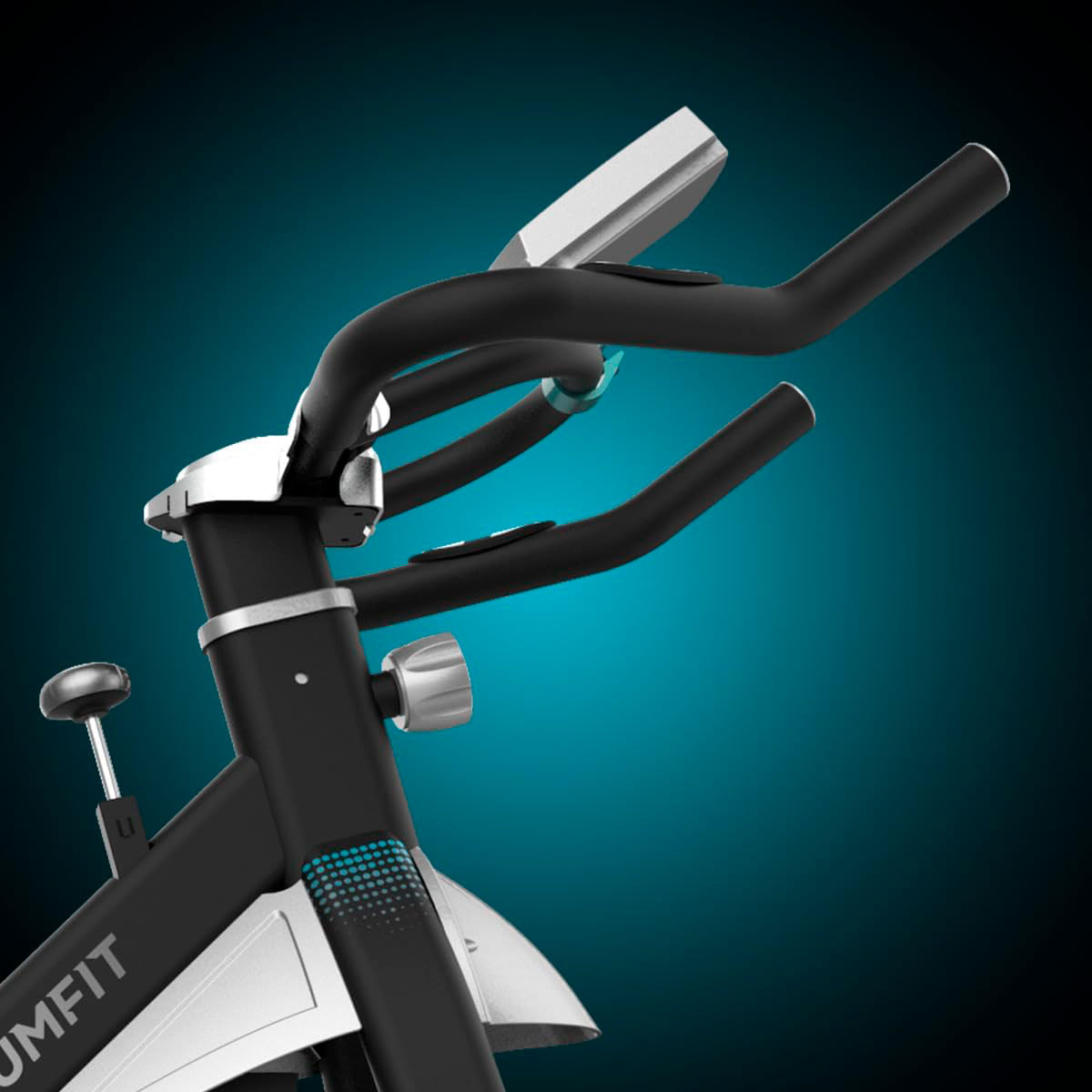 Bicicleta estática Cecotec DrumFit Indoor 13000 Delfos pantalla LCD + accesorios negro 7