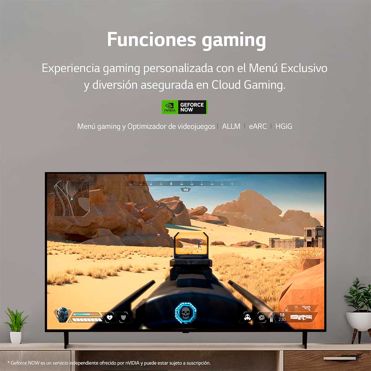 Televisor Smart TV LG 65UR91006LA 65'' 4K UHD LED webOS 23 con IA WiFi Bluetooth 5.0 F negro 6