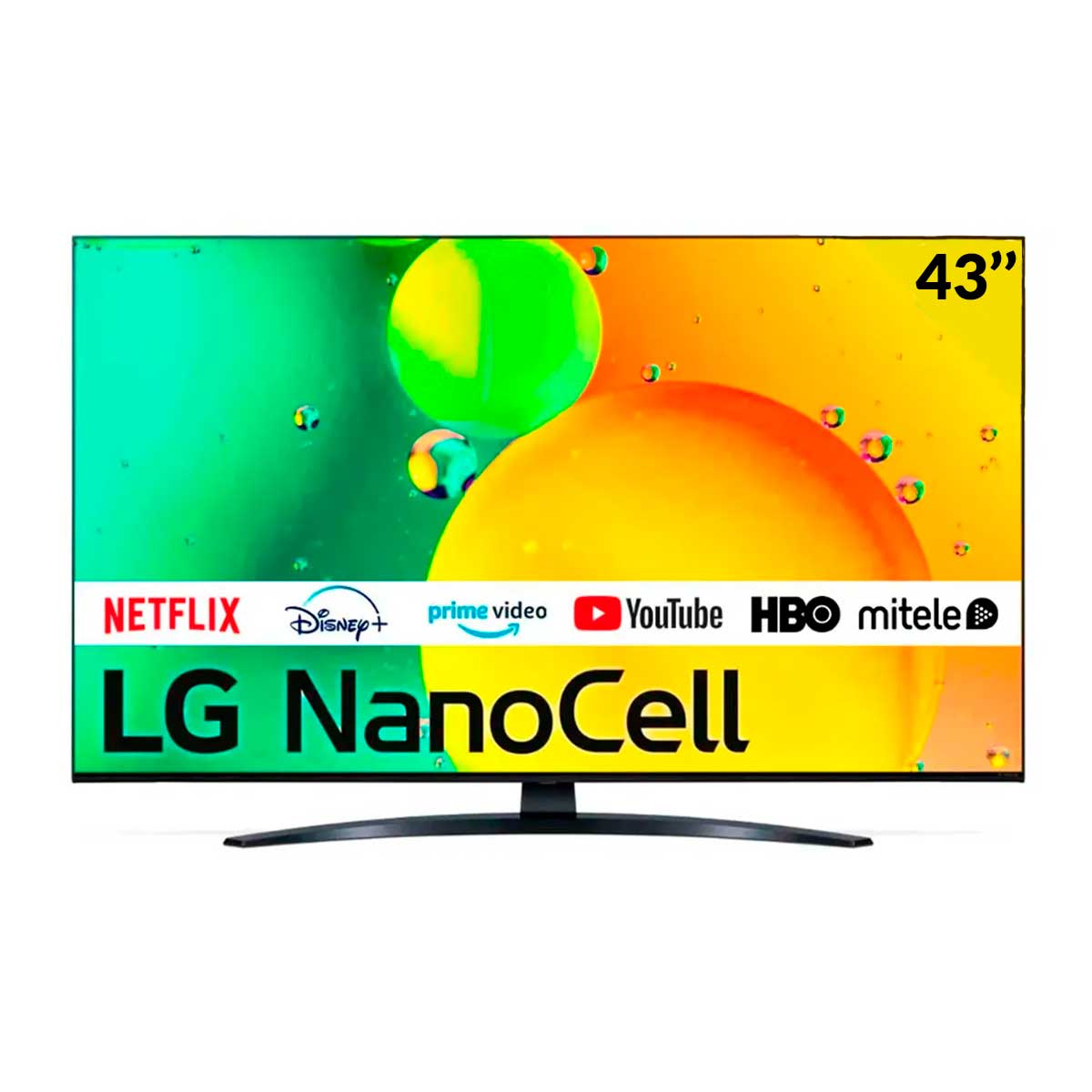 Televisor Smart TV LG 43NANO766QA 43'' 4K UHD Nanocell WiFi SmartTV WebOS 22 G negro