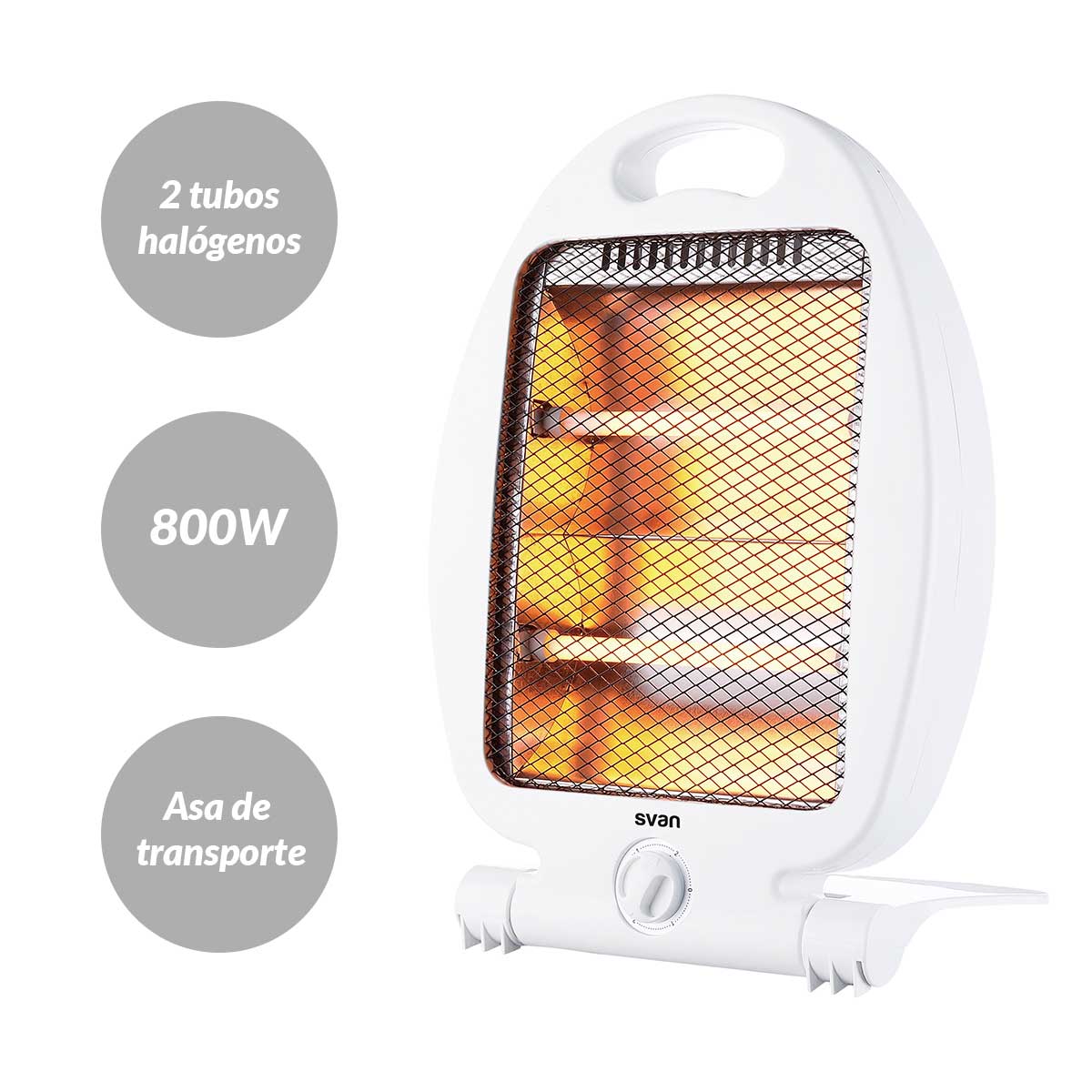 Estufa halógena Svan SCEH0800V 800W 2 niveles blanco 3