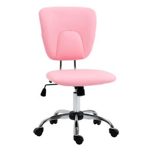 Silla de escritorio Vinsetto altura ajustable basculante con ruedas 87,5/96,5x50x54 cm