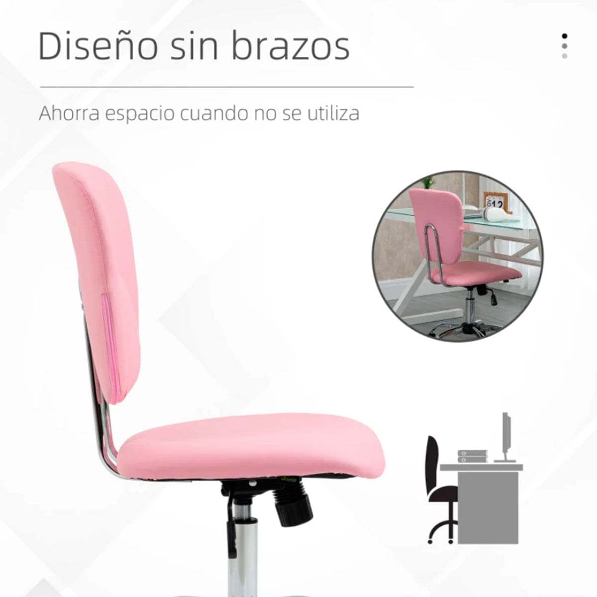 silla-de-oficina-vinsetto-rosa-sin-brazos