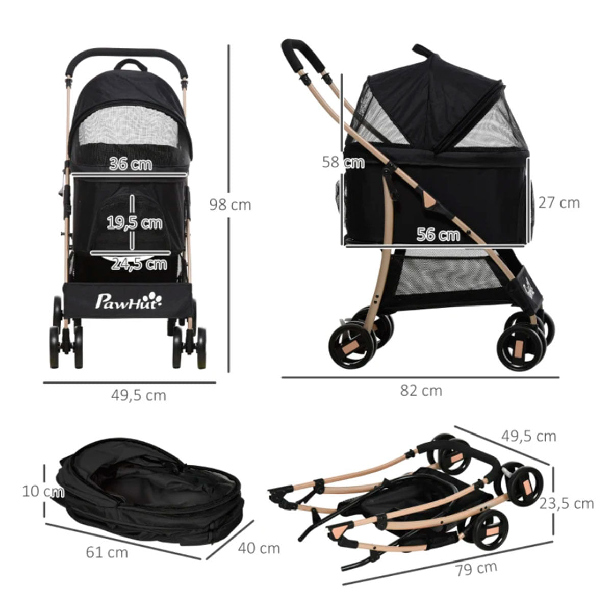 carrito-para-mascotas-pawhut-negro-medidas