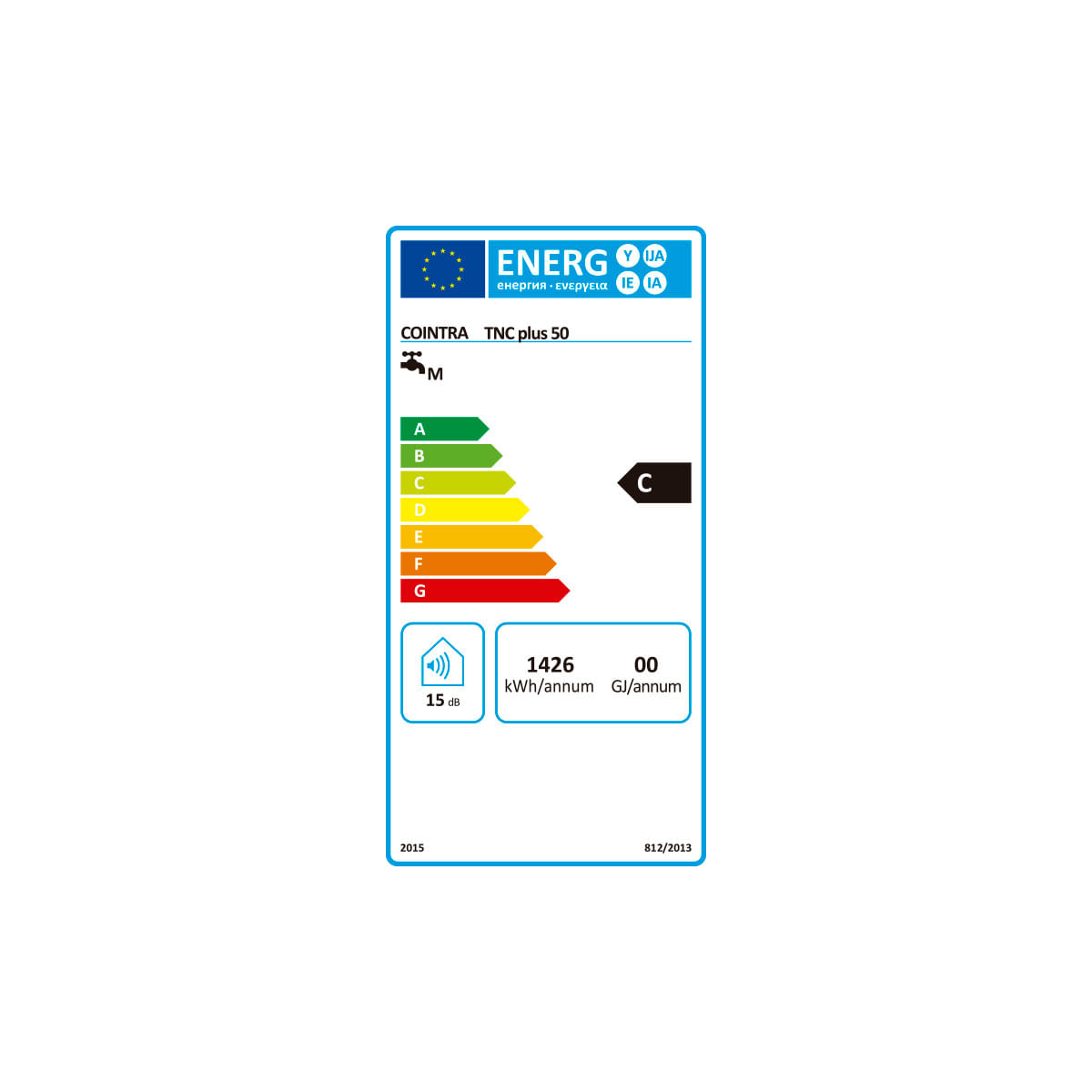 Termo eléctrico Cointra TNC Plus 50 S 46,5L 1500W termostato regulable C blanco eficiencia energética