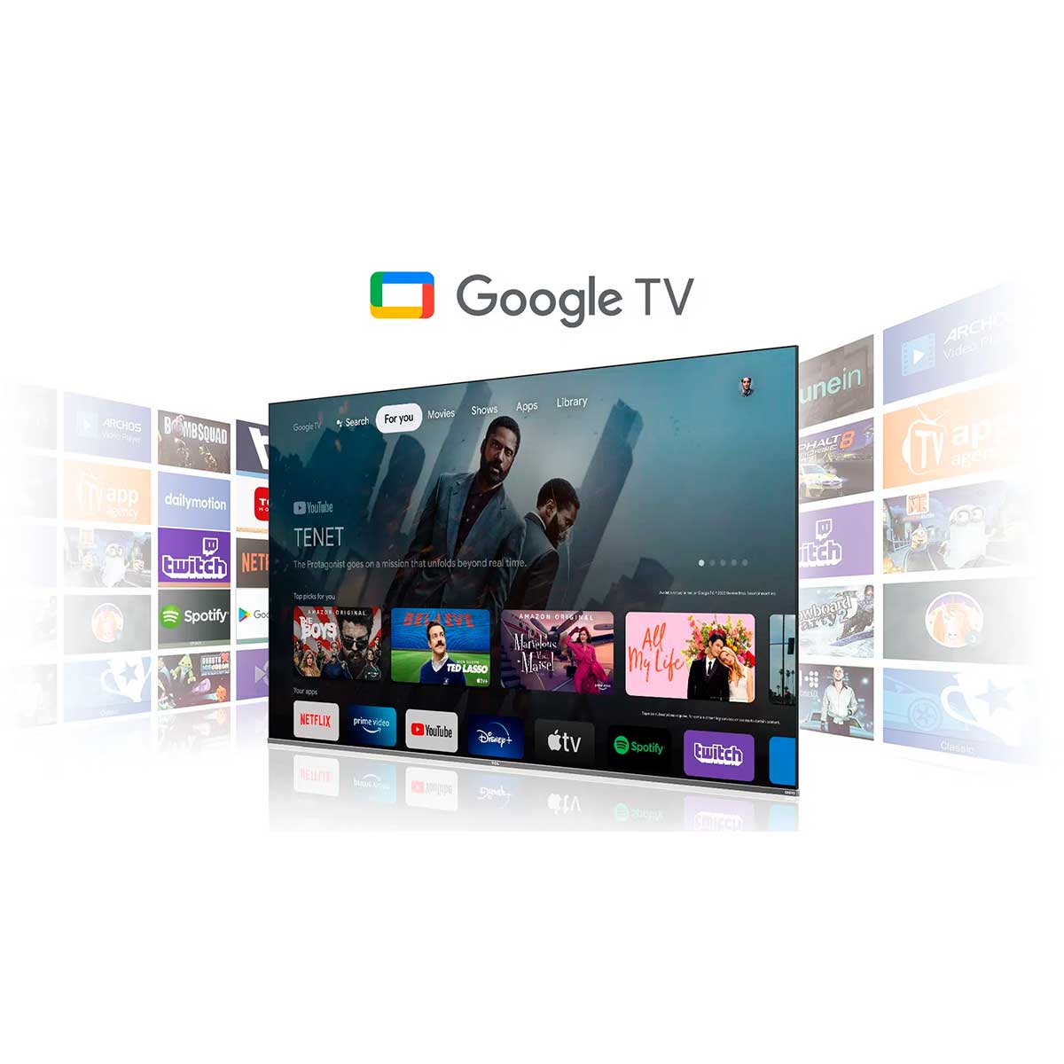 Televisor Smart TV TCL P63 Series 43P631 43" 4K UHD LED WiFi Google TV F negro 7