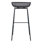 Pack de 4 taburetes altos Shell uso interior/exterior negro 6