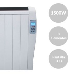 Emisor térmico Svan SVCA1500ET 1500W 8 elementos + pantalla LCD blanco
