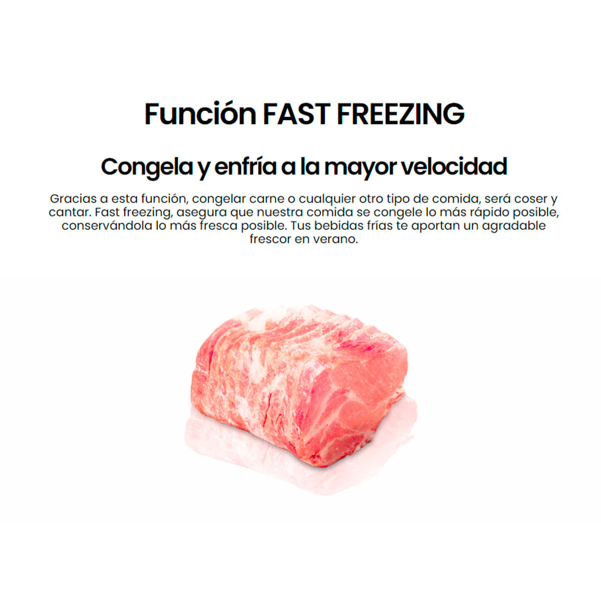 Arcón congelador Infiniton CH-15M cíclico 142L Dual System F inox 86 cm 7