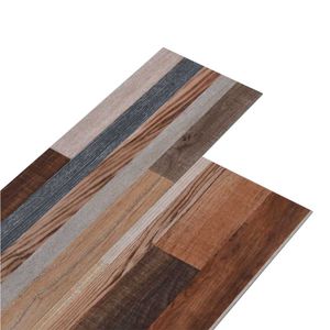 Lamas para suelo de PVC 5,26 m² multicolor 23,8x122,8 cm