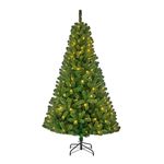 Árbol de Navidad Black Box 525 ramas con luces LED verde Ø115x185 cm