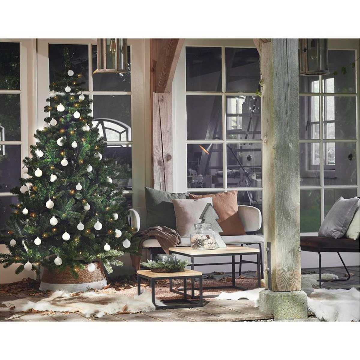 Árbol de Navidad Black Box 525 ramas con luces LED verde Ø115x185 cm  4