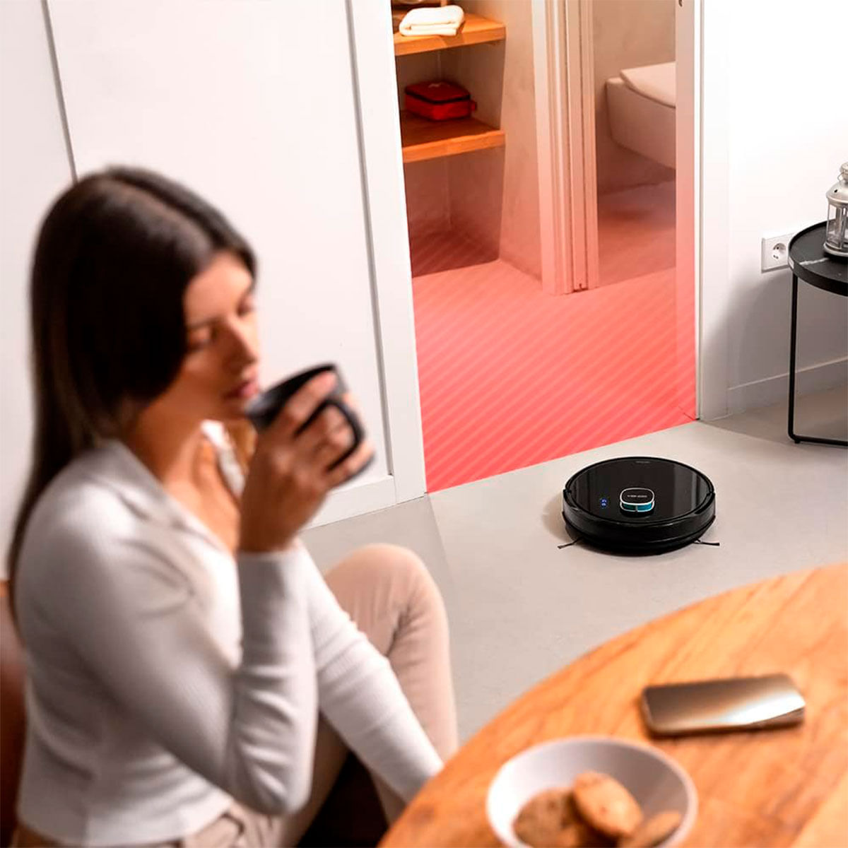 Robot aspirador Cecotec Conga Eternal Max Titanium 4 en 1 compatible con App y Alexa negro 3