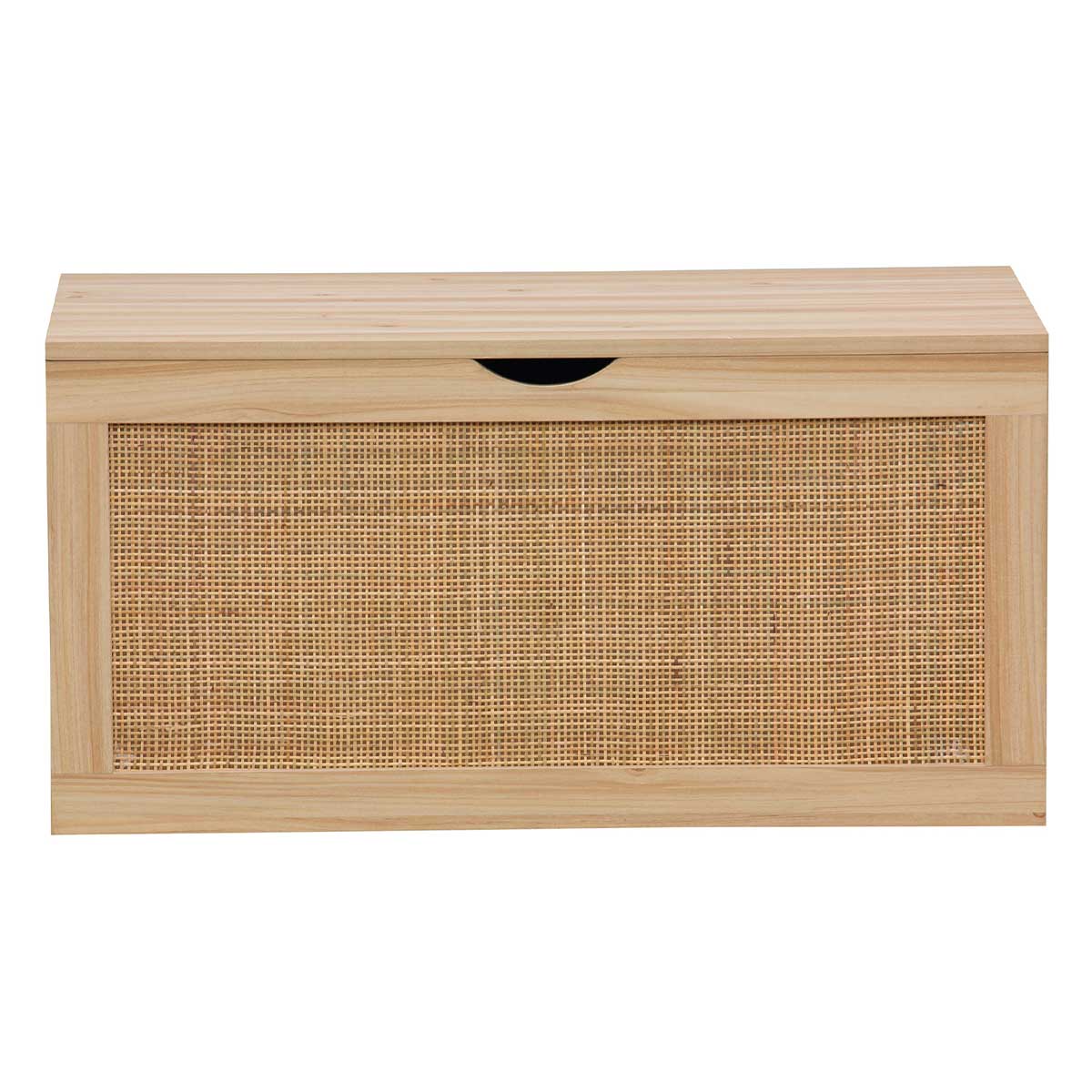 Baúl de almacenaje Decor uso interior diseño rústico natural 40x80x40 cm 3
