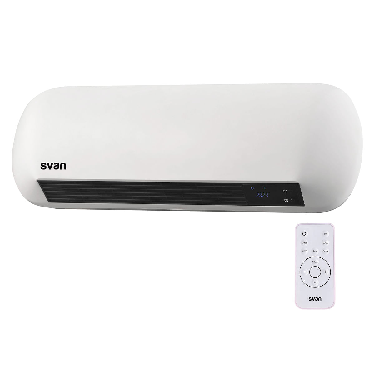 Calefactor Split Svan SCES2000D 2000W pantalla LED + mando a distancia blanco