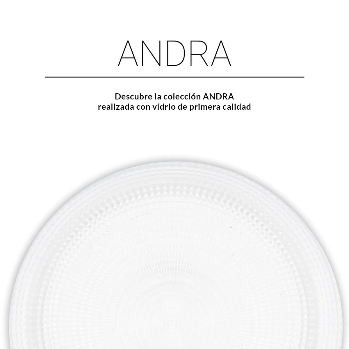 Vajilla Andra La Mediterránea 18 piezas 6 servicios transparente 2