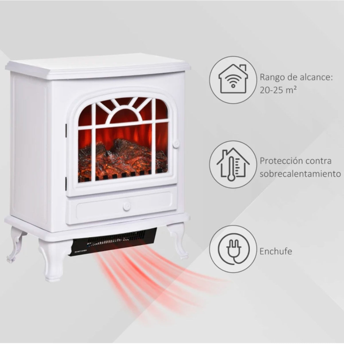 chimenea-electrica-homcom-blanco-detalles