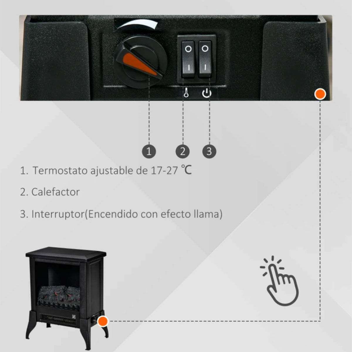 chimenea-electrica-botones